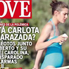 Portada de la revista 'Love' donde publican las fotos del posible embarazo-