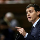Albert Rivera, durante su intervención el pleno de investidura.-JUAN MANUEL PRATS