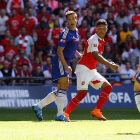 Chamberlain bate a Courtois y da la victoria la Arsenal ante el Chelsea en la Community Shield.-Foto: REUTERS/ FA