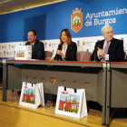 Fernando Ponzán, Carolina Blasco, Méndez Pozo y Emiliana Molero durante la presentación de Creemos en Burgos.-ECB