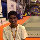 Miguel Chuzón con la medalla de oro al cuello.-
