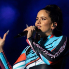 Rosalía durante uno de sus conciertos en Estados Unidos.-AFP
