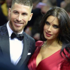 Sergio Ramos y Pilar Rubio en la ceremonia del Balón de Oro del 2016 en Zúric.-WALTER BIERI (AP)
