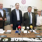 Gonzalo Antón, Miguel Ángel Benavente, José Luis García y Nacho San Millán en un acto de la campaña-Raúl G. Ochoa