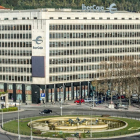 Edificio de Ibercaja en Burgos, ubicado en la plaza de España. ISRAEL L. MURILLO
