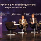 El  presidente de APD, Rafael Miranda, en un momento de su intervención con Mateos, Lacalle y Nicolás Correa.-ISRAEL L. MURILLO