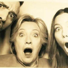 Justin Timberlake, Hillary Clinton y Jessica Biel.-INSTAGRAM