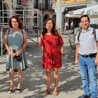 Laura Domínguez visitó Aranda. L. V.