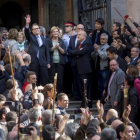 El expresident de la Generalitat, Artur Mas, antes de declarar en el TSJC como imputado por la consulta del 9-N.-FERRAN NADEU
