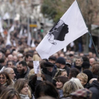 Manifestación para presionar a Macron en favor de un diálogo con Córcega, el pasado 3 de febrero, en Ajaccio.-AFP/ PASCAL POCHARD-CASABIANCA