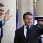 Pedro Sánchez y Emmanuel Macron, en la Moncloa el pasado mayo.-AP / FRANÇOIS MORI