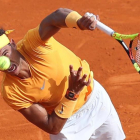 Nadal en su victorioso debut en Montecarlo ante Bedene.-Nadal en su victorioso debut en Montecarlo ante Bedene.