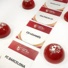 Los cuatro equipos que participan en el sorteo de semifinales de la Copa del Rey.-RFEF
