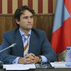 El secretario municipal, Luis Alfonso Manero, en uno de los plenos de la corporación.-ECB