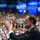 Rajoy, hoy, en su discurso de despedida-J.P. GANDUL (EFE)