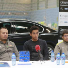 Cristiano Oliveira, Nicolás Álvarez y Guillermo Antón en la Academia Oliveria Tennis Pro-Raúl G. Ochoa