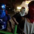 Protesta de seguidores de la oposición en Tegucigalpa.-JORGE CABRERA / EFE