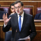 Mariano Rajoy, durante la sesión de control al Gobierno en el Congreso.-JUAN MANUEL PRATS