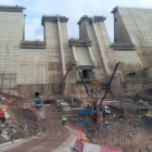 Estado en el que se encuentran las obras en la actualidad, donde el hormigonado de la pared principal está muy avanzado y concluirá este año.-ECB