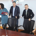 Mónica Chicote, Joaquín Fernández de Valderrama, Guillermo Pérez y PIlar San Martín, miembros de la junta directiva del Colegio de Médicos de Burgos.-ISRAEL L. MURILLO