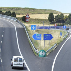 Las autovías A-1 y A-62,que conducen a Madrid y Valladolid, respectivamente, pertenecen a la red del Estado y estarían afectadas si se acuerda aplicar un copago.-ISRAEL L. MURILLO