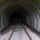 El interior del túnel de Somosierra en una imagen tomada la víspera de que se tapiase la entrada. ECB