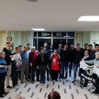 La plantilla del Burgos CF visitó ayer la Residencia Fuentes Blancas-BCF