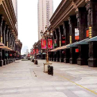 Imagen de una maqueta de la que sería la calle de Castilla y León con sus locales comerciales en Xi’an.-E.M.