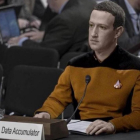 Montaje en que aparece Mark Zuckerberg convertido en un personaje de Star Treck. / TWITTER-EL PERIÓDICO