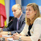 La consejera de Economía y Hacienda, Pilar del Olmo, presenta la Contabilidad Regional de Castilla y León correspondiente al II trimestre de 2015-Ical
