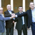 De izquierda a derecha, Nacho San Millán, GonzaloAntón, José Luis García y Miguel Ángel Benavente.-RAÚL G. OCHOA