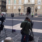 El Palau de la Generalitat, a primera hora del sábado.-JORDI COTRINA