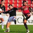 El Mirandés sumó los tres puntos en Las Gaunas.-JOSÉ ESTEBAN EGURROLA