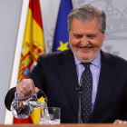Mendez de Vigo, en la rueda de prensa de hoy-JUAN CARLOS HIDALGO (EFE)