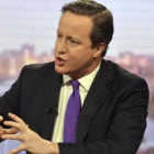 Cameron habla en un programa de televisión de la BBC, este domingo.-Foto: REUTERS