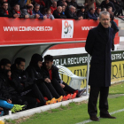 Carlos Terrazas, manager y entrenador del CD Mirandés.-JOSÉ ESTEBAN EGURROLA