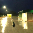 La construcción de la planta ubicada en Villadiego -muy similar a la prevista en Mena-, ultima ya algunos detalles con la intención de inaugurarla este mes.-ECB