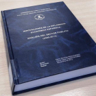 Portada de la tesis doctoral de Pedro Sánchez.-BORJA MÉNDEZ