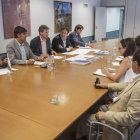 Imagen de la reunión en la que participaron responsables del PP en el Ayuntamiento y Diputación, Ciudadanos y entidades colaboradoras.-SANTI OTERO