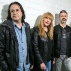 Peri, Daría Ras, Alberto y Dio, componentes del grupo burgalés de rock Frío. TOMÁS ALONSO