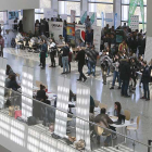 Vista general del Foro de Empleo, que se celebra en el Fórum-RAÚL G. OCHOA