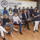 La exvicepresidenta del Gobierno se dirigió a los afiliados en la sede.-SANTI OTERO