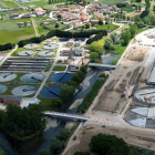 Vista aérea de las obras de ampliación de la EDAR.-MINISTERIO DE AGRICULTURA, ALIMENTACIÓN Y MEDIO AMBIENTE