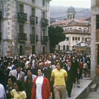 Fotograma del documental que recoge una procesión que tuvo lugar en Pradoluengo hace 42 años.-ECB