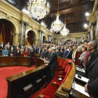 Imagen de los diputados en el pleno sobre la independencia en el Parlament de Catalunya.-FERRAN SENDRA