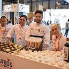 Los cuatro cocineros que ayer representaron a Burgos Alimenta en el Salón de Gourmets.-ECB