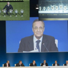 Un momento de la asamblea del Madrid celebrada este domingo.-EFE / FERNANDO VILLAR