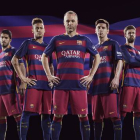 La camiseta del Barça de la temporada 2015-2016.-Foto: FC BARCELONA