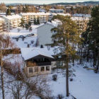 En primer plano, la casa en la que viven Tom Hagen y su esposa Anne-Elisabeth Hagen.-TORE MEEK / AFP