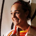 Leire Olaberria muestra el bronce obtenido en puntuación.-/ JORDI COTRINA